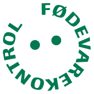 Grønt fødevarekontrol-ikon med smiley